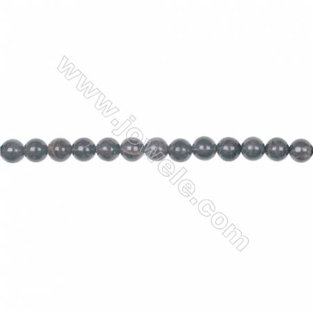 Natural 6mm golden black obsidian gemstone loose beads hole diameter 1mm  67 beads/strand 15~16‘’