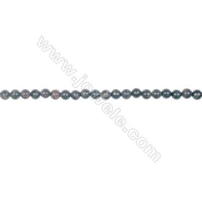 Natural 4mm golden black obsidian gemstone strand beads hole diameter 0.8mm  100 beads/strand 15~16‘’