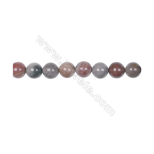 10mm Polychrome jasper bead strand   hole 1mm  39 beads/strand  15~16"