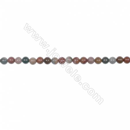 4mm Polychrome jasper bead strand   hole 0.8mm  about 91beads/strand  15~16"