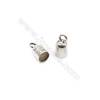 925 Sterling Silver Cord Ends  Size: 5x6mm  inner Diameter 4mm  Hole 2mm  30pcs/pack