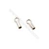 925 Sterling Silver Cord Ends  Size: 2.5x5.2mm  inner Diameter 2mm  Hole 2mm  60pcs/pack
