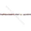 Wholesale natural stone 4mm red lighting agate gemstone strand beads for jewelry making hole 0.8mm  98 beads/strand 15~16‘’