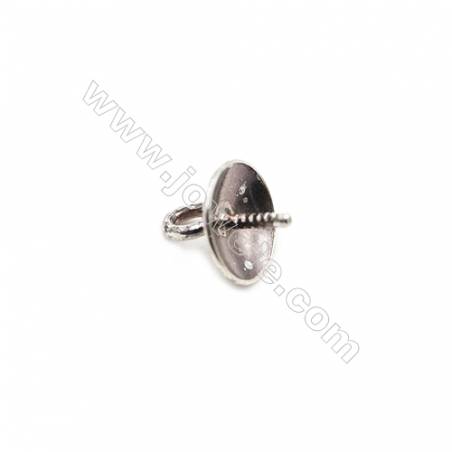 Wholesale Jewelry Findings 925 Silver Plate Bail Connectors Pendant Beads  Pins