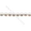 Natural Fresh Water Pearl  Size  11~12x10~11mm  Hole 0.7mm  15~16"/strand