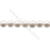 Natural Fresh Water Pearl  Size  12~13x13~14mm  Hole 0.7mm  15~16"/strand