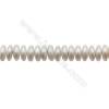 Perles culturelle perles d'eau douce rondelle sur fil Taille 5x13 mm  trou 0.6mm x1fil Environ 15~16"