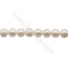 Multicolor Natural Fresh Water Pearl  Size 8~9mm  Hole 0.7mm  15~16"/strand