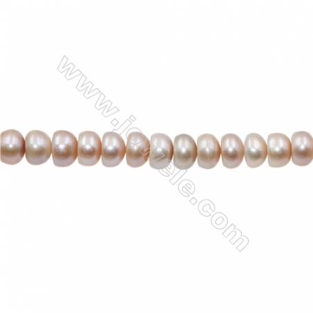 Natürlich lila Perlenkette  11~12mm  Loch 0.7mm  x1 Strang  15~16"