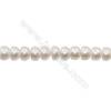 Multicolor Natural Fresh Water Pearl  (Dyed) Size 11~12mm  Hole 0.7mm  15~16"/strand