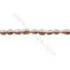 Multicolor Natural Fresh Water Pearl  (Dyed) Size 4~5mm  Hole 0.4mm  15~16"/strand