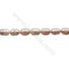 Multicolor Natural Fresh Water Pearl  Size 10~11mm  Hole 0.7mm  15~16"/strand