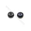 Fresh Water AAA Grade Half-Drilled Pearl Beads  Flat Back  Diameter 8~8.5mm  Thick 5.8mm  Hole 0.8mm  60pcs/card