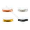 Brass Wire Multicolor，Wire Diameter 0.4mm  10Meters/Coil  10Coil/pack