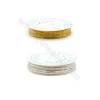 Fil de laiton argenté ou doré diamètre du fil 1.0mm 1.5mètres/bobine 10bobines/paquet