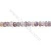 Ametrine Beads Strand   Abacus(faceted)  Size 6x9mm  Hole 0.8mm 74pcs/strand 15~16"