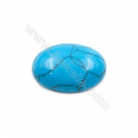 Turquoise Gemstone Cabochon  Oval  Synthesis  Size 18x25mm Thick 8mm  40pcs/pack