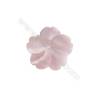 Romantic pink rose shell mother-of-pearl  20mm  hole 1mm   10pcs/pack
