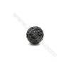 Black Rhinestone Beads Set the Czech drill 95, Round, Size 10mm, Hole 1.5mm, 10beads/pack