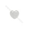 925 Sterling Silver Pendants  Engravable Charms  Heart  Size 14x14mm  Hole 1.5mm  8pcs/pack