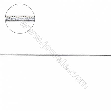 925純銀八角蛇形鏈子 -I8S2  尺寸 0.75x0.75毫米x1米
