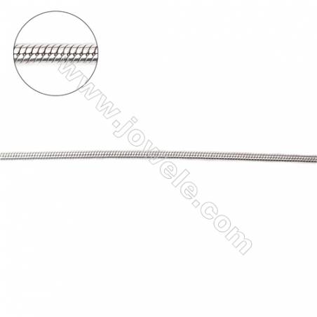 Wholesale 925 sterling silver round snake chain-I8S5 diameter 1.5mm
