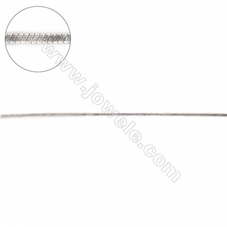 925純銀方蛇形鏈子 -I8S7 尺寸 1.5x1.5毫米