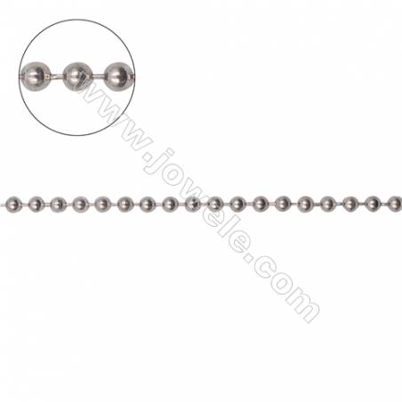 High quality 925 sterling silver ball chains necklace chain-B8S4  size 2.5mm