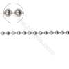 優質925純銀圓珠鏈子-B8S6  直徑 4毫米x1米
