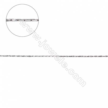 Twisted chaînes gour-mette en argent925 -D8S11 Taille 0.7x0.7mm