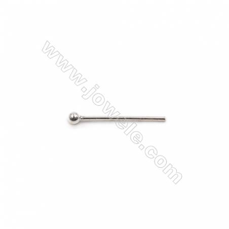Wholesale 925 sterling silver ball head pins-B6S21 diameter 0.7x16x2.0mm 100pcs/pack