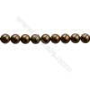Multicolor Shell Pearl Bead Strands  Round(Frosted)  Diameter 12mm  Hole 0.8mm  33 beads/strand 15~16"