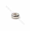 Perles de Séparateurs en argent925-E06S3 Diamètre de 4.5mm épaisseur 2.0mm trou1.4mm 100pcs/paquet
