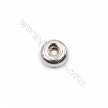Sterling silver spacer beads  silver findings online supplies-E06S5   size 5.5x2.5mm hole 1.4mm 100pcs/pack