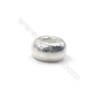 Donut sterling silver spacer beads  silver findings online supplies-E06S8 size 7x3.7mm hole 2.8mm 100pcs/pack