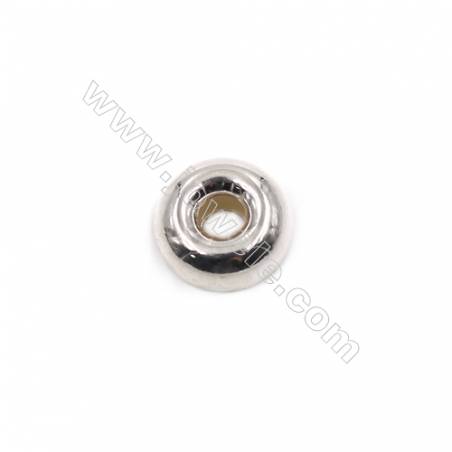 Donut sterling silver spacer beads  silver findings online supplies-E06S10  size 11x5.5mm hole 3.7mm 20pcs/pack