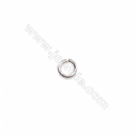 Wholesale 925 sterling silver findings necklace  bracelet jump ring 0.6x2.5mm 200pcs/pack