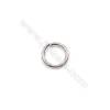 Wholesale 925 sterling silver findings necklace  bracelet jump ring 1x7mm 100pcs/pack