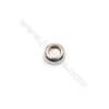 Donut sterling silver spacer beads  silver findings-E6S12  size 5x2.4mm hole 2.5mm 100pcs/pack