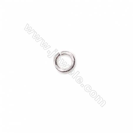 Jewelry findings 925 sterling silver open jump ring DIY necklace bracelet making 0.5x2.5mm 1000pcs/pack
