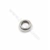 Donut sterling silver spacer beads  silver findings-E6S14   size 6x2.8mm hole 3.7mm 100pcs/pack