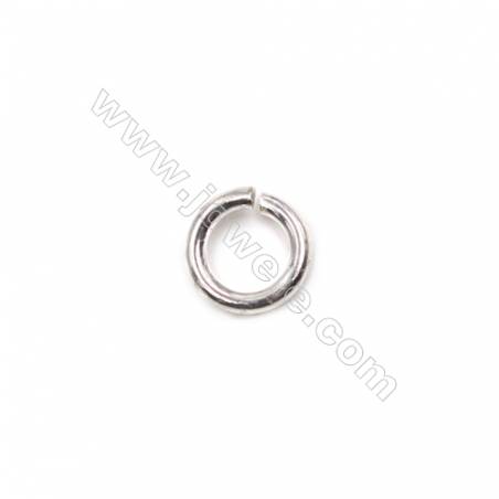 Wholesale jewelry accessories 925 sterling silver open jump ring 1x5.5mm 100pcs/pack