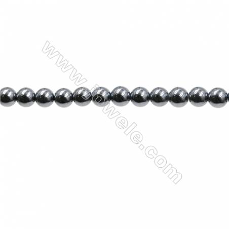 Terahertz Erz runde Perlenkette  Durchmesser 4mm  Loch 0.45mm  15~16" x1 Strang