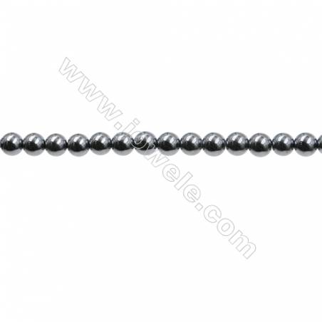 Terahertz Erz runde Perlenkette  Durchmesser 3mm  Loch 0.4mm  15~16" x1 Strang