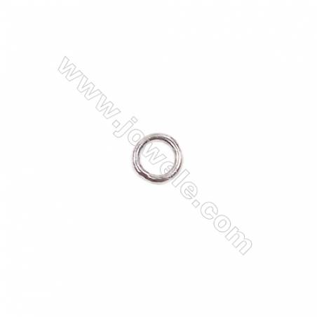 925 sterling silver closed jump ring DIY bracelet necklace jewelry making  size 0.65x3mm 200pcs/pack