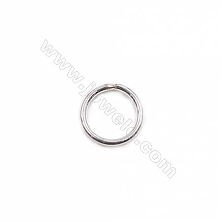 925 sterling silver closed jump ring DIY bracelet necklace jewelry making  size 0.8x5mm 100pcs/pack