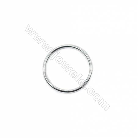 925 sterling silver closed jump ring for jewelry making  size 1x14mm 30pcs/pack