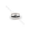 925 sterling silver oval spacer beads-L07S4 size 6x4mm hole 2mm 50pcs/pack