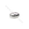 925 sterling silver oval spacer beads-L07S6 10x6mm hole 1.4mm 50pcs/pack