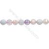 Natural Crystal Mix Beads Strand Round(Faceted)  Diameter 8mm  Hole 1mm  15~16"/strand